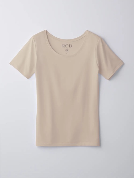 ReD バイタルテック Uネックインナー半袖 Mサイズ　ウィメンズ　３枚セット　ベージュ