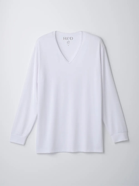ReD バイタルテック Vネックインナー長袖　 Sサイズ　 メンズ　３枚セット　ホワイト