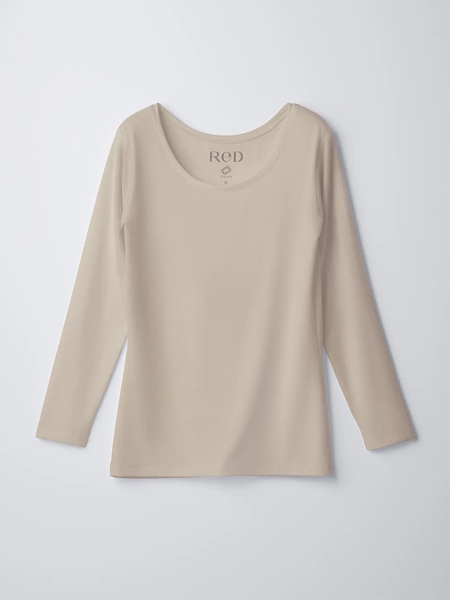 ReD バイタルテック Uネックインナー長袖 　Sサイズ　 ウィメンズ　３枚セット　ベージュ