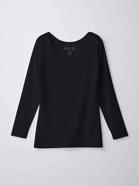 ReD バイタルテック Uネックインナー長袖 　Mサイズ　 ウィメンズ　３枚セット　ブラック